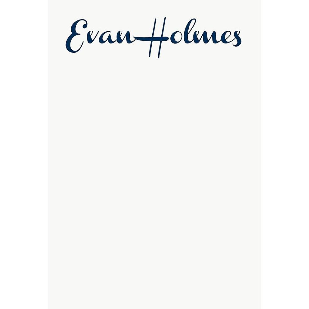French Script Personalized Notepad Set