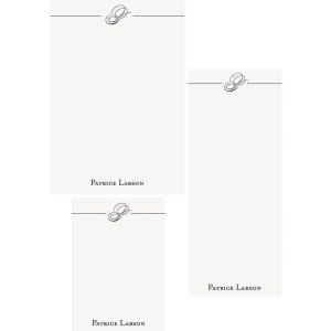 Initial Script Mixed Personalized Notepads