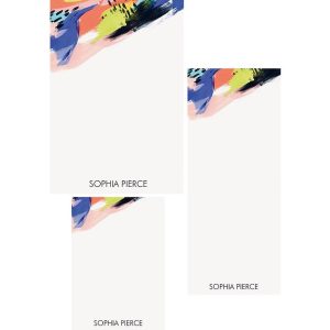 Watercolor Brush Mixed Personalized Notepads