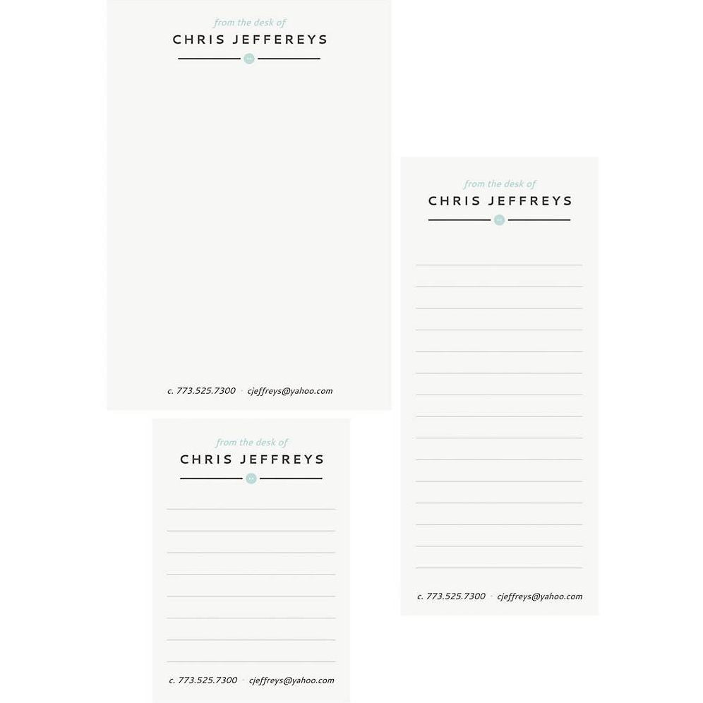 Button Pool Mixed Personalized Notepads