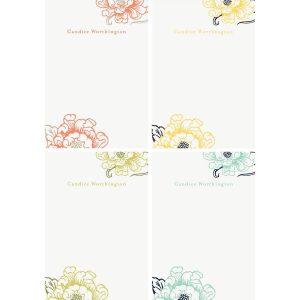 Cottage Bloom Personalized Notepad Set