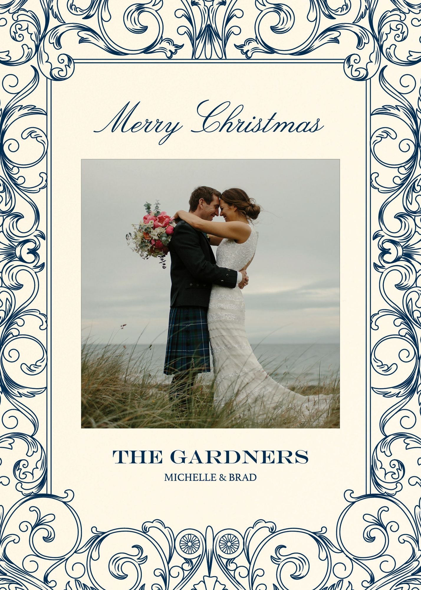 Baroque Holiday Photo Card - Image 3