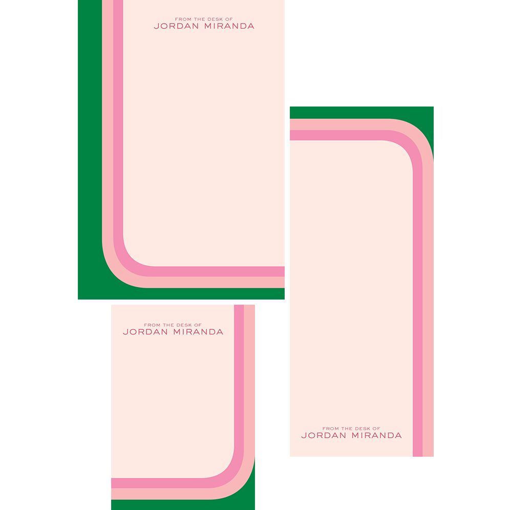 Retro Curves Mixed Personalized Notepads - Image 4