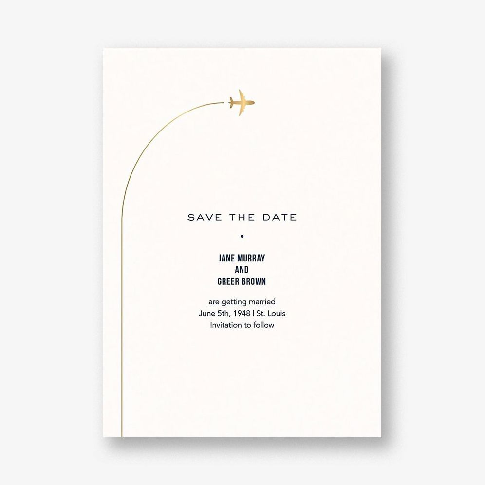 Flying High Save the Date Card