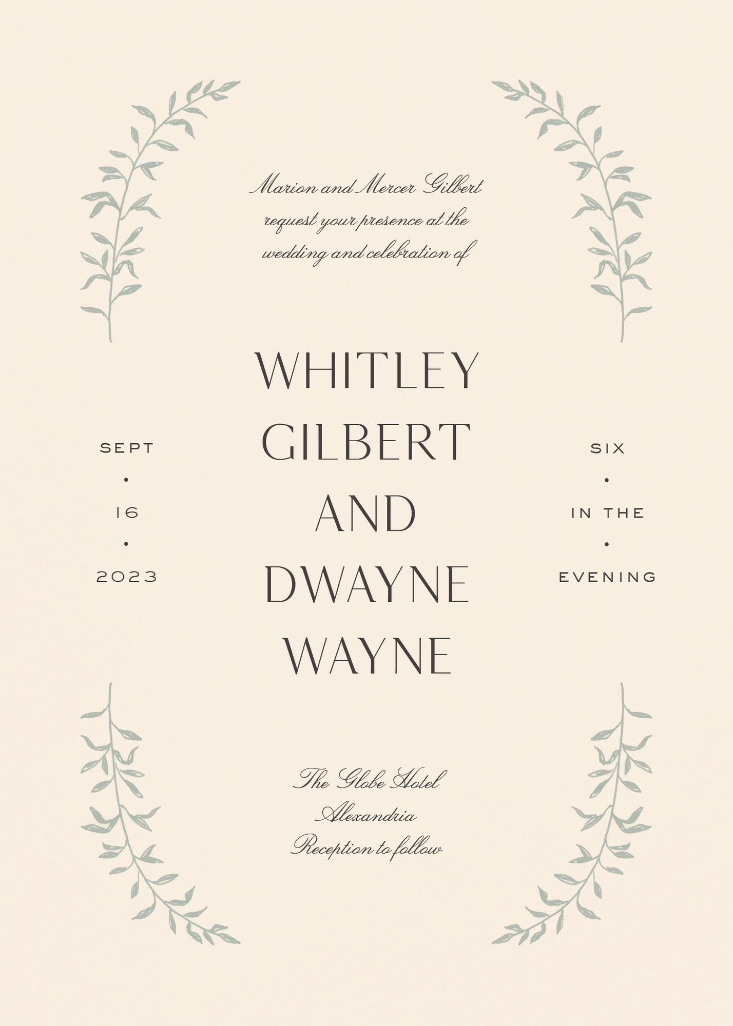As Above Wedding Invitation - Image 2