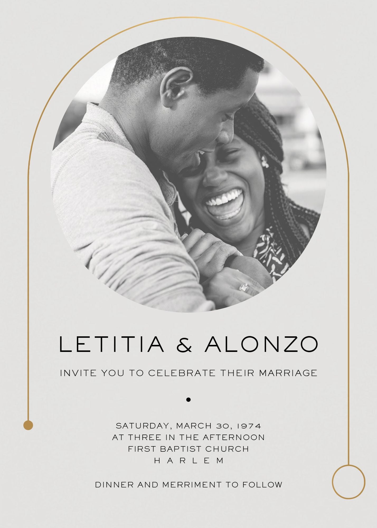 Destiny Photo White Wedding Invitation - Image 4