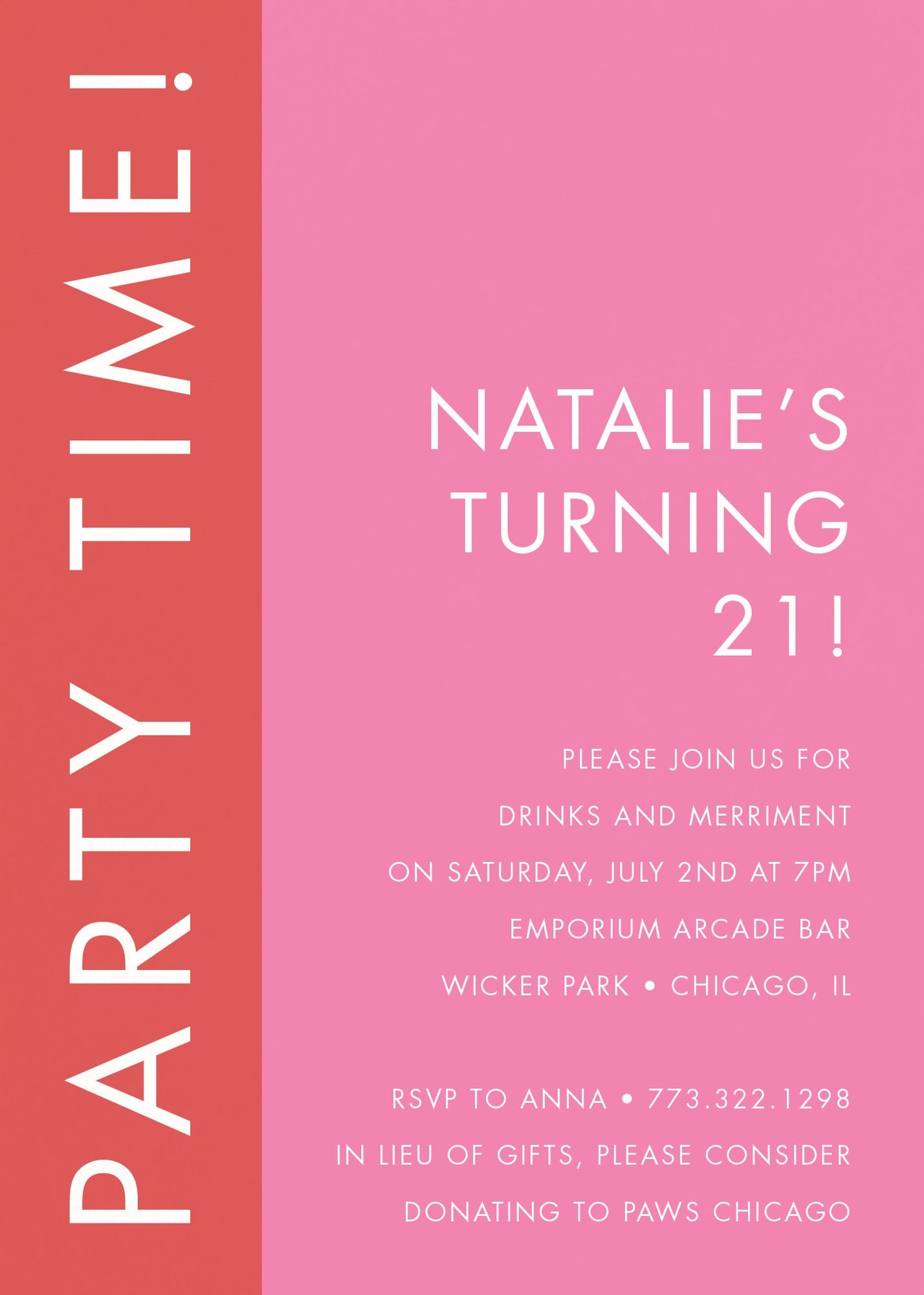 Colorful Colorblock Party Invitation - Image 4