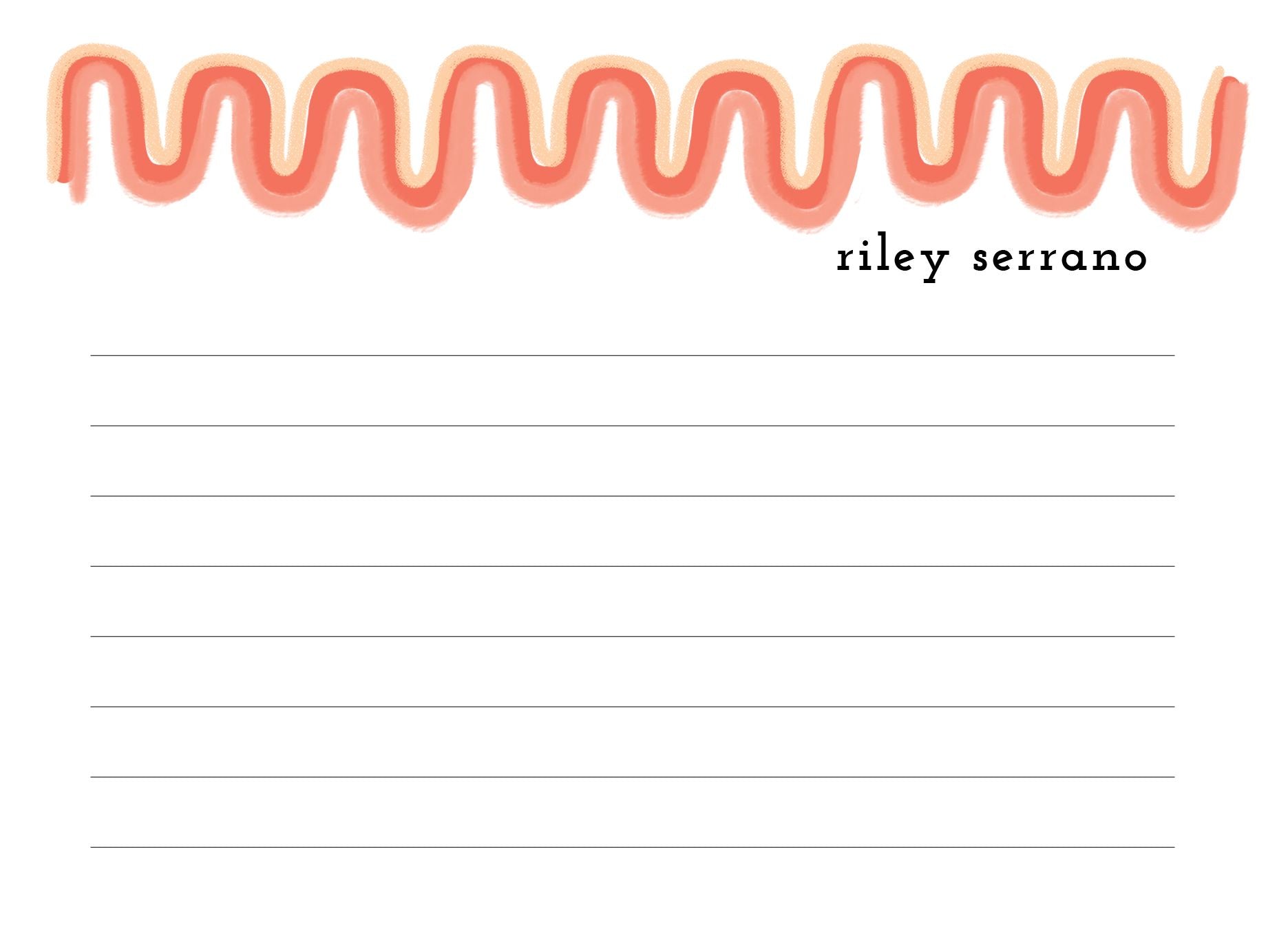 Doodle Wave Bright Stationery - Image 2