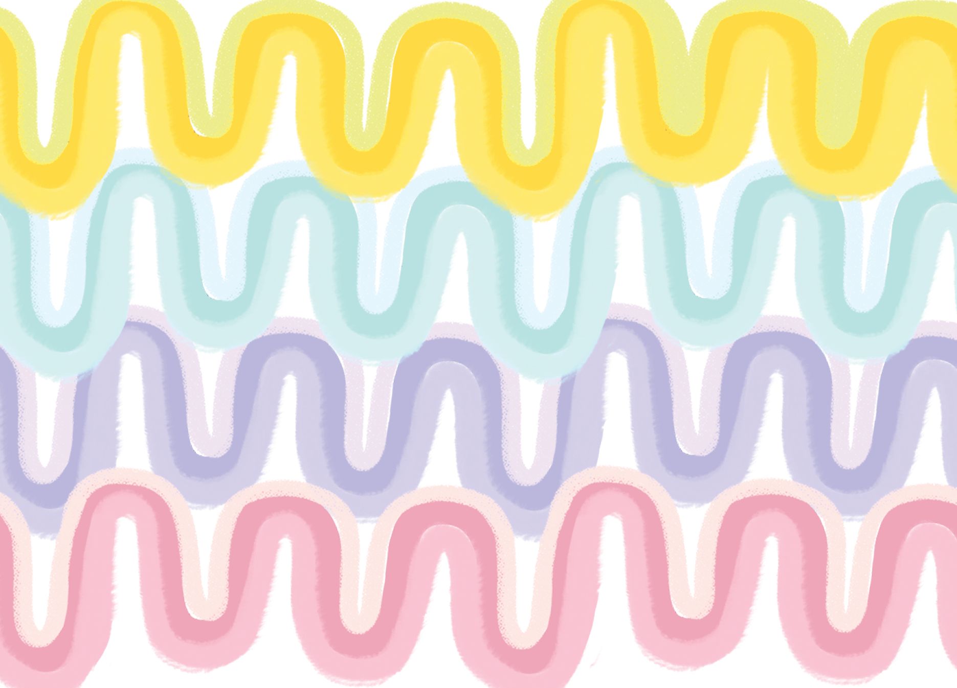Doodle Wave Pastel Stationery - Image 3