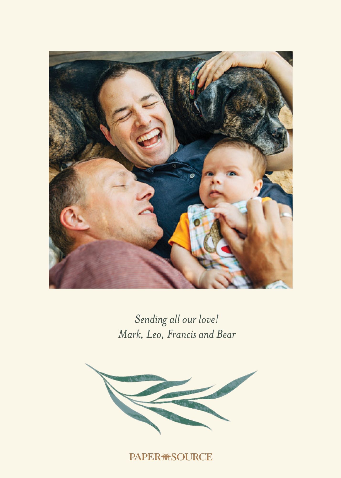 Botanical New Year Photo Card - Image 2