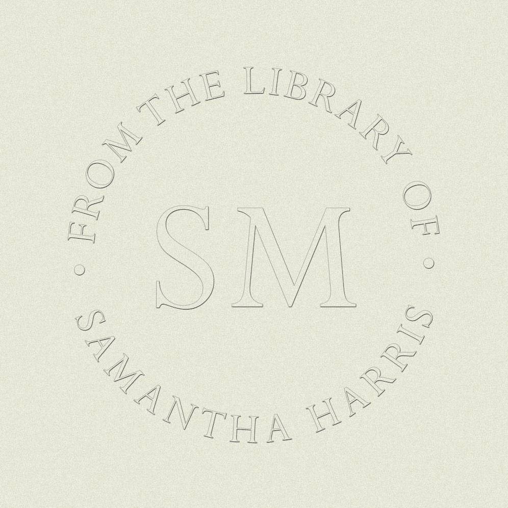 Timeless Monogram Custom Embosser Plate