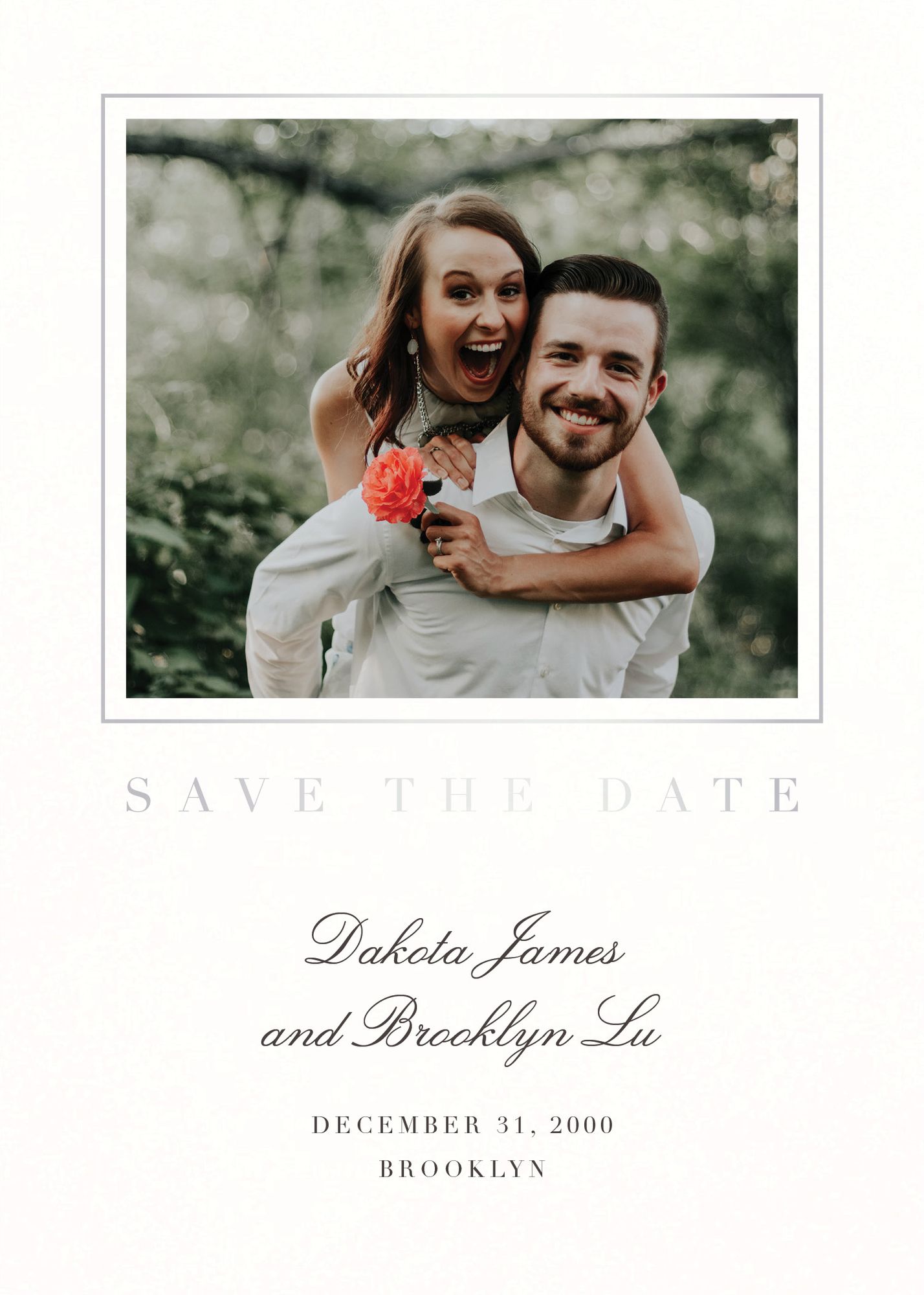 This Moment Foil Save the Date Card - Image 2