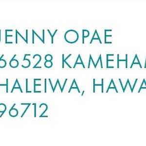Wiggly Florals Return Address Label