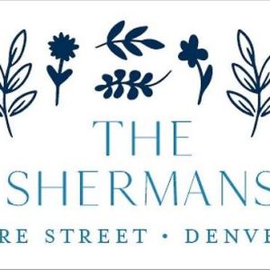 Blue Floral Hanukkah Return Address Label