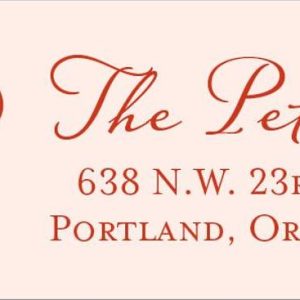 Wiggle Bow Holiday Return Address Label