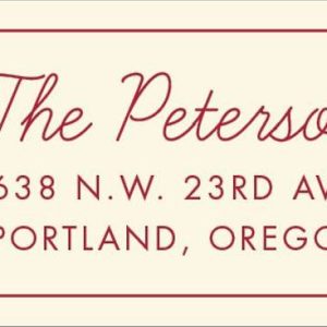 Vintage Garland Tree Holiday Return Address Label