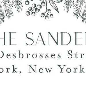 Evergreen Garland Holiday Return Address Label