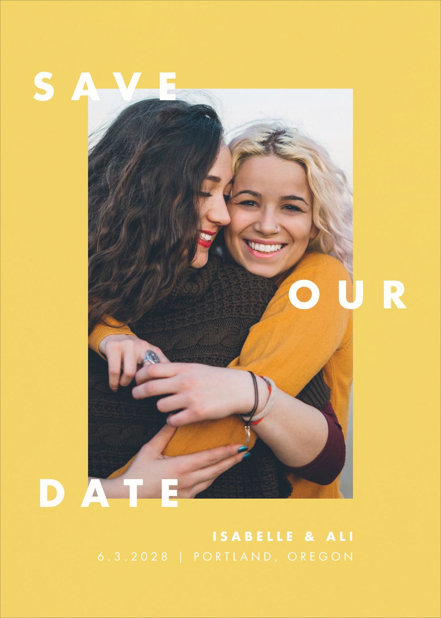 Bold Typography Save the Date - Image 2