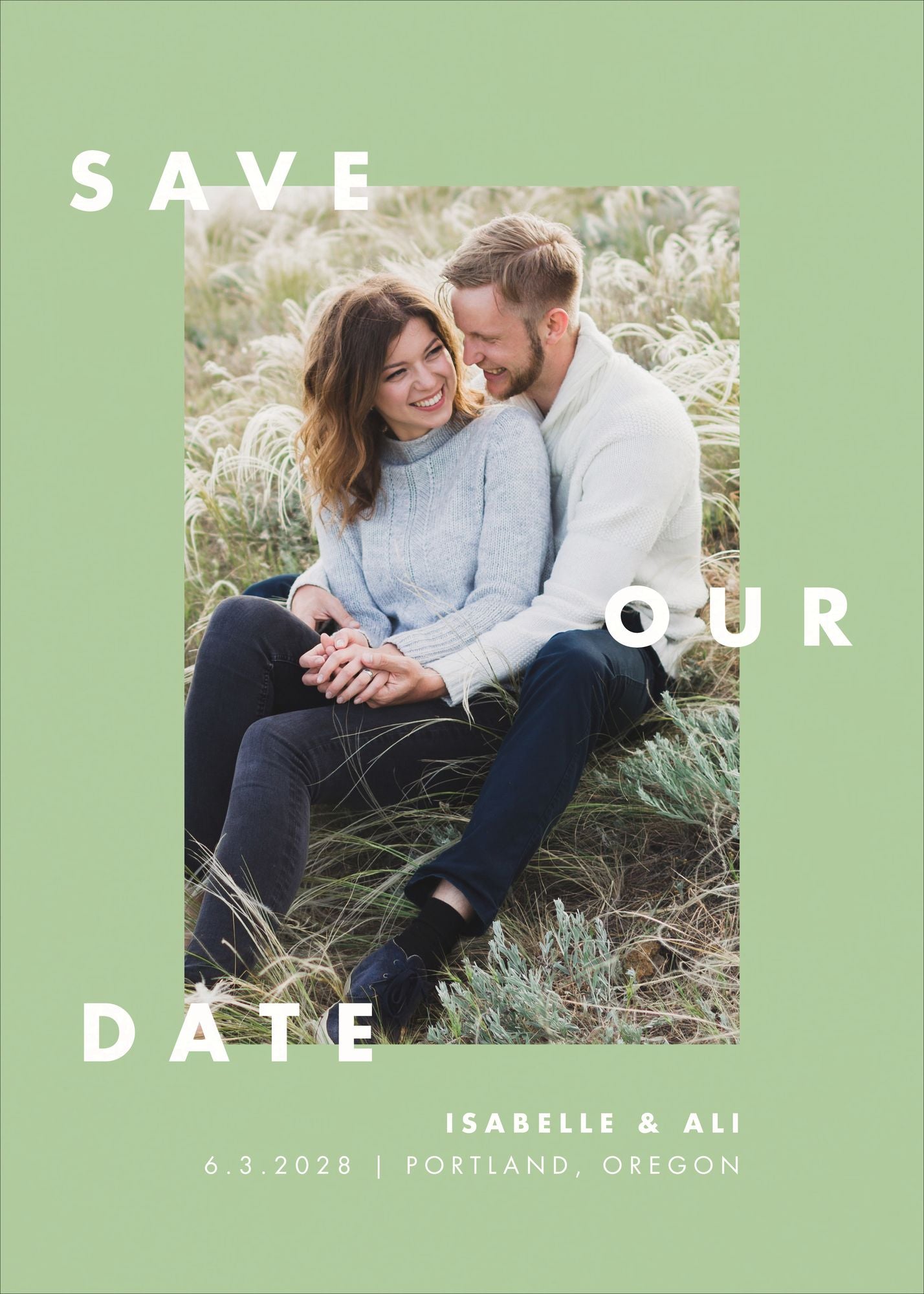Bold Typography Save the Date - Image 4