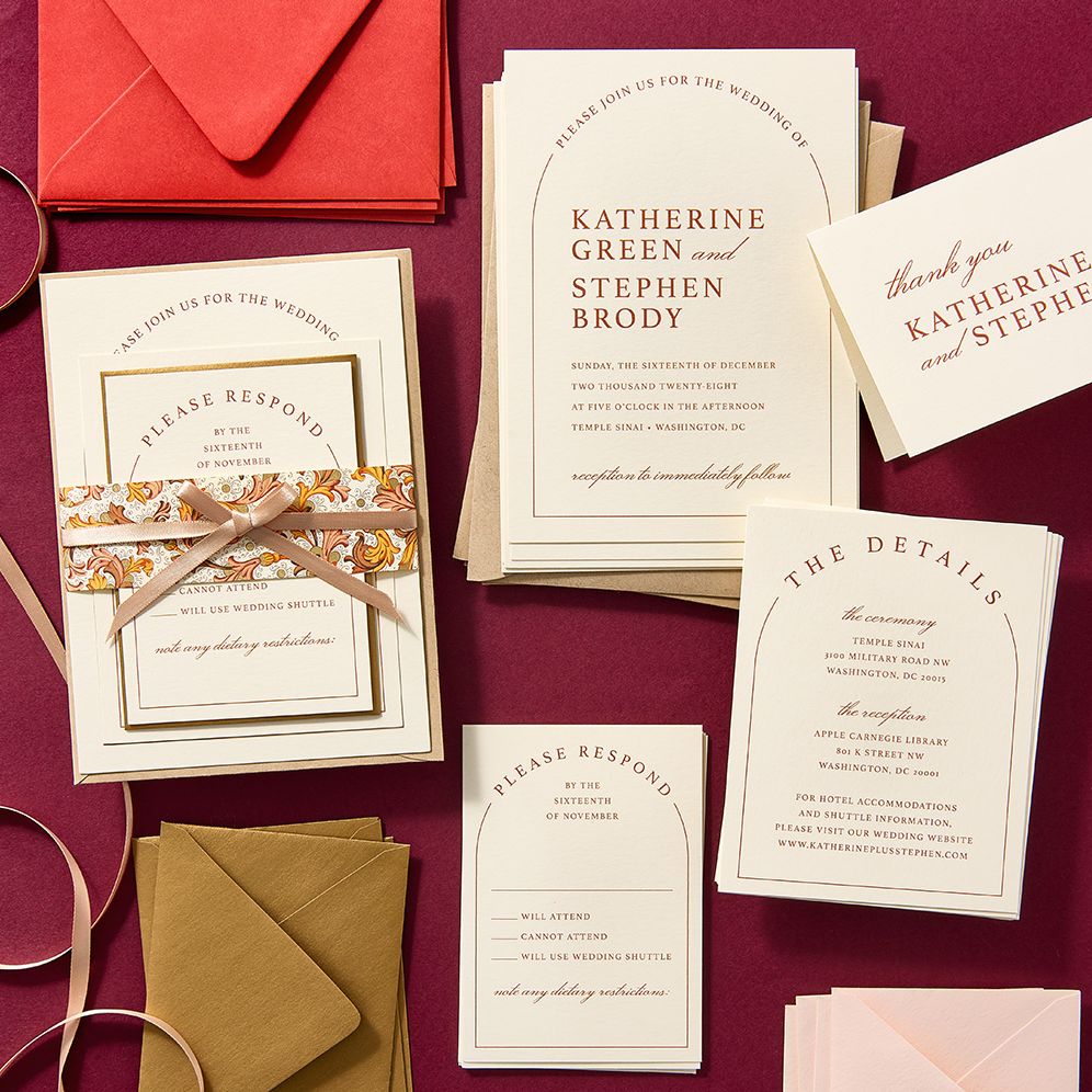 Minimal Arch Wedding Invitation - Image 2