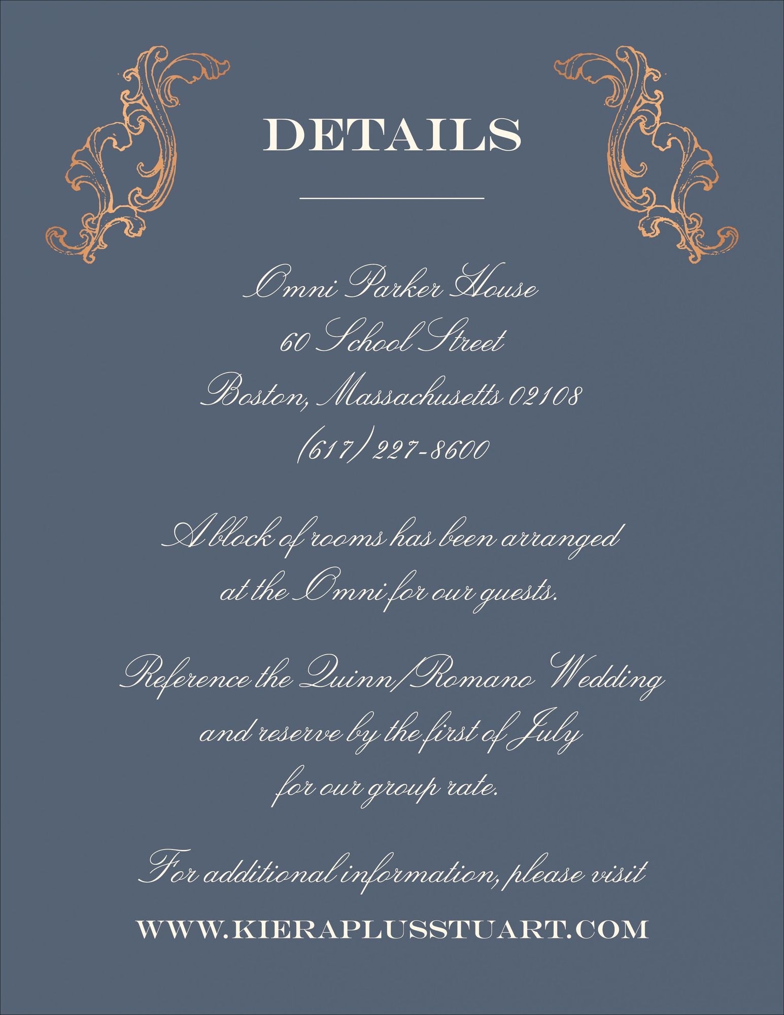 Gilded Filigree Foil Information Card - Image 3