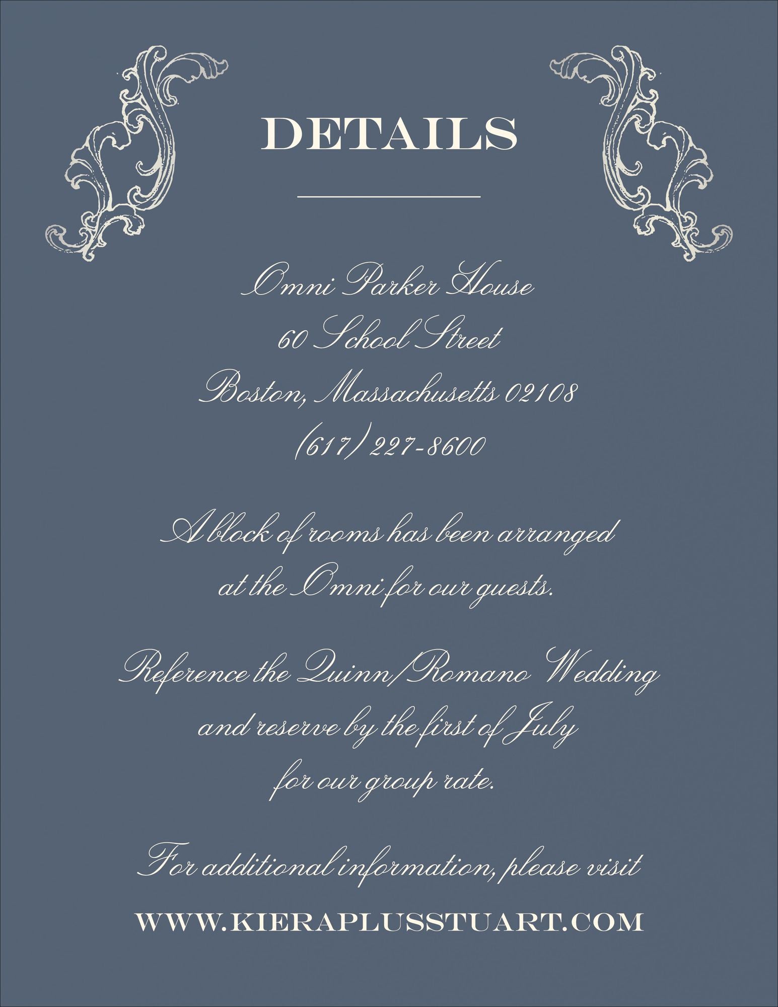 Gilded Filigree Foil Information Card - Image 4
