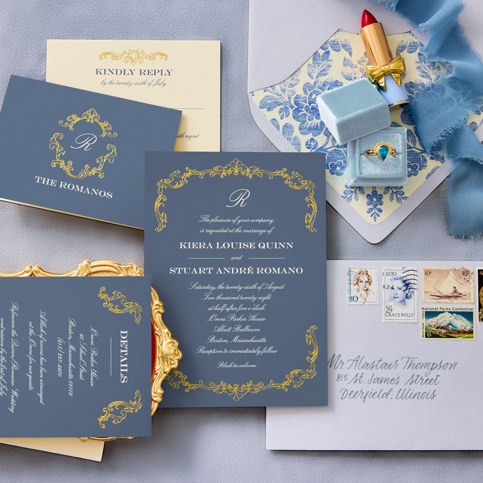 Gilded Filigree Foil Thank You Card - Image 5