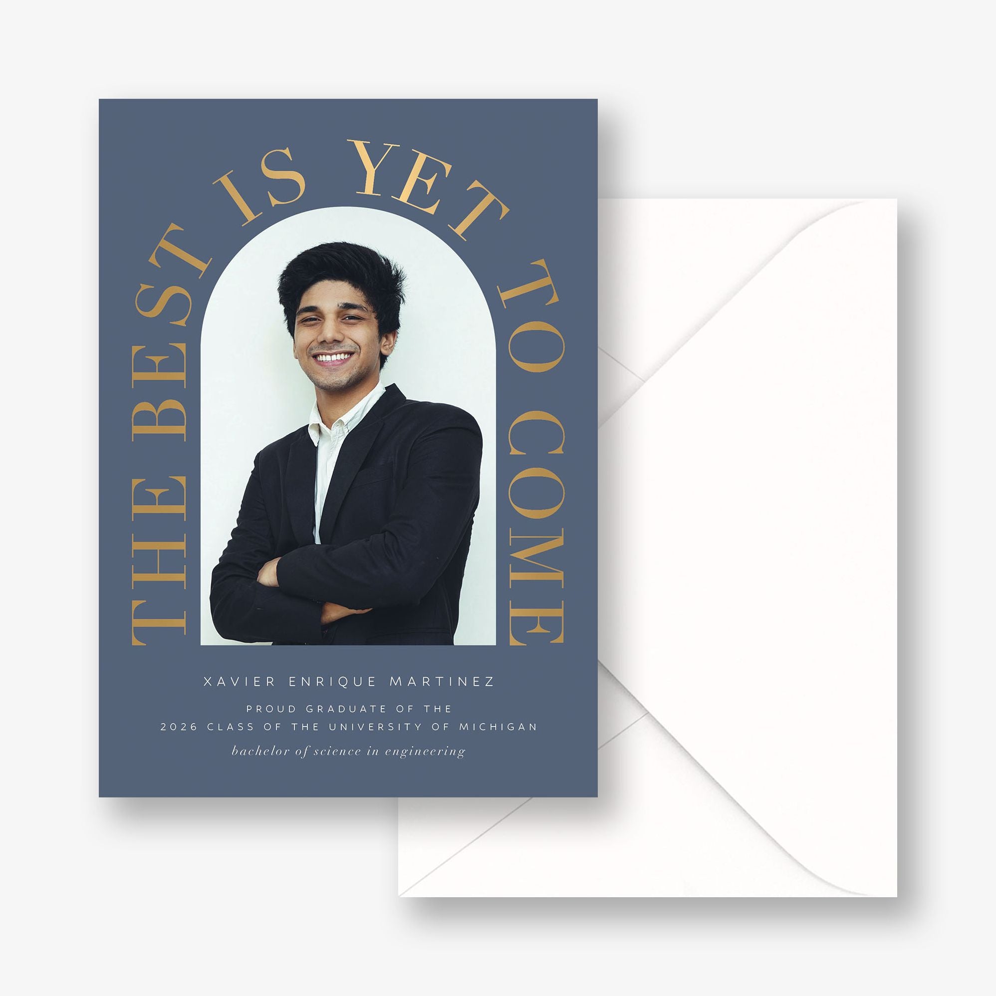 Grand Arch Foil Photo Graduation Announcement - Image 11