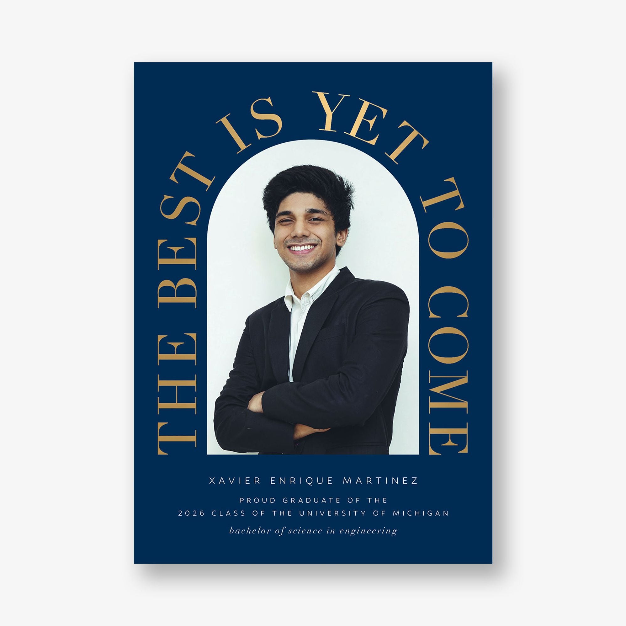 Grand Arch Foil Photo Graduation Announcement - Image 14