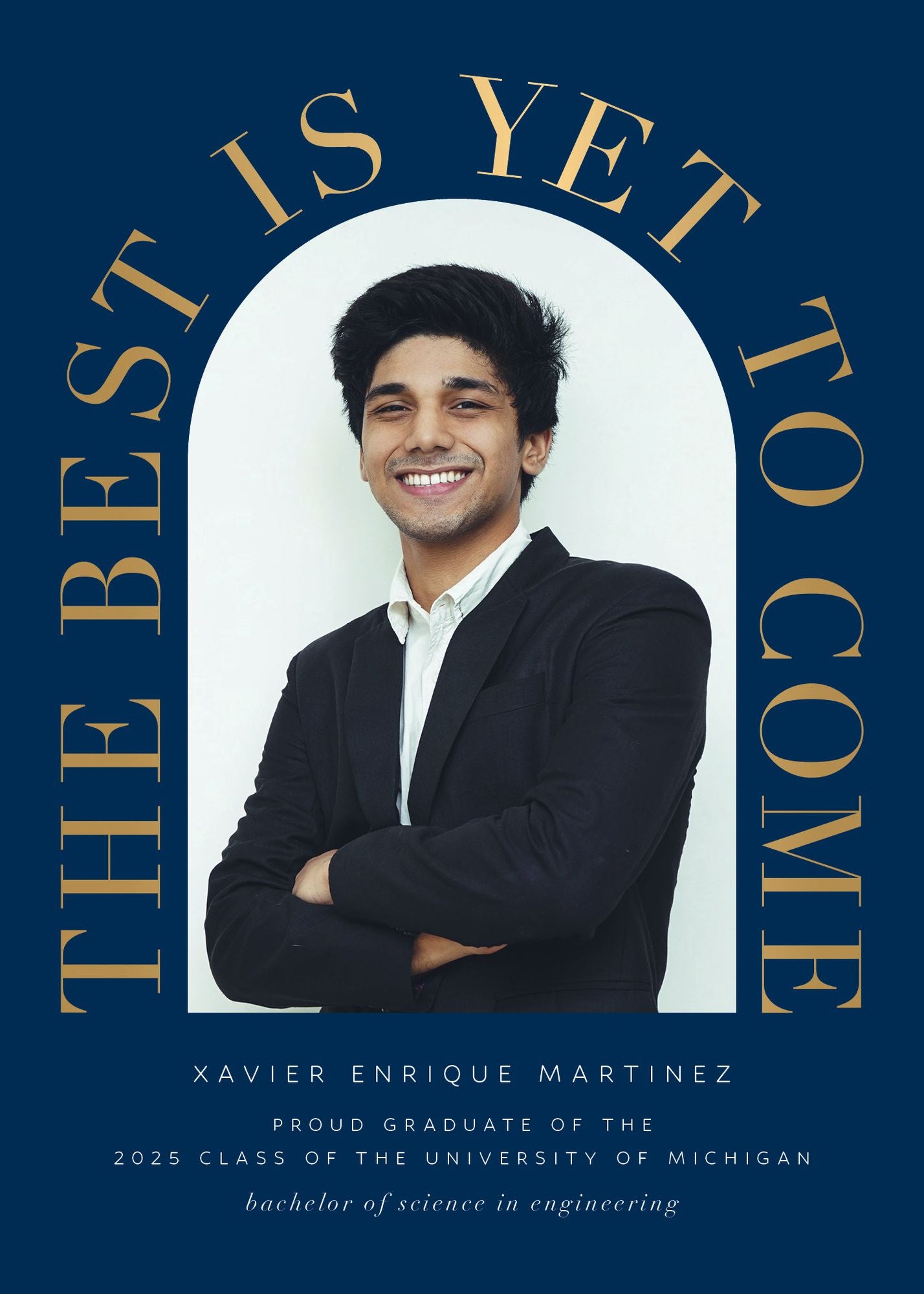 Grand Arch Foil Photo Graduation Announcement - Image 8