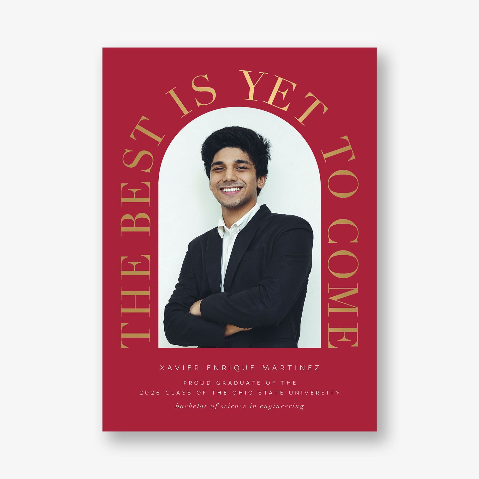 Grand Arch Foil Photo Graduation Announcement - Image 10