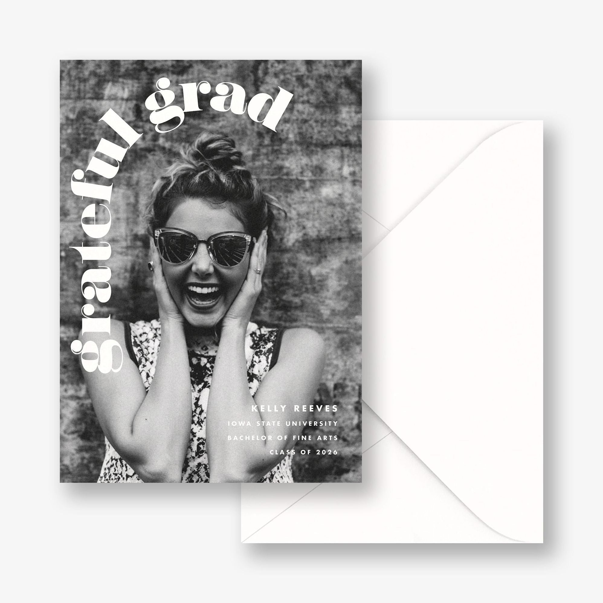 Bold Type Arch Photo Graduation Announcement - Image 2