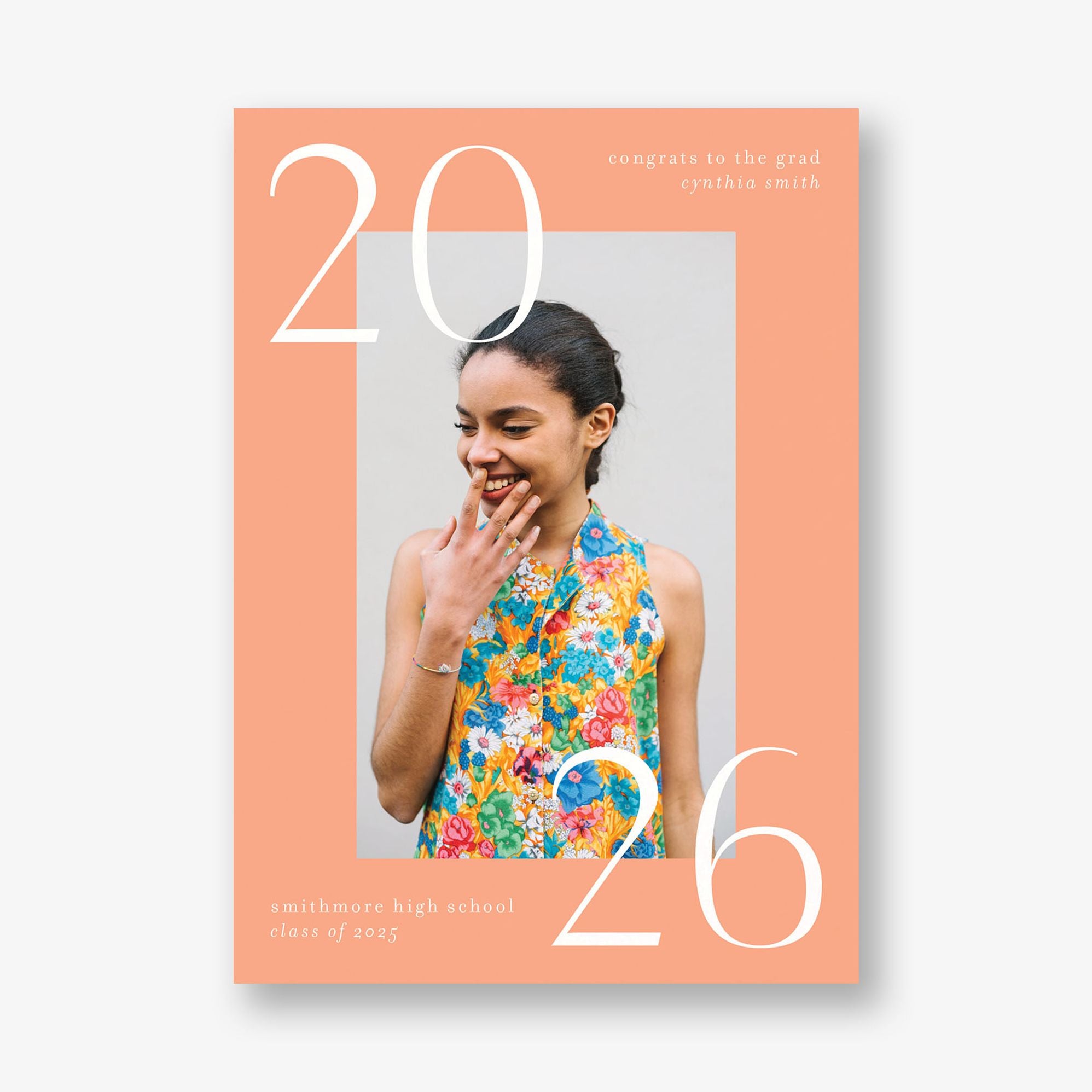 Big Bright Border Photo Graduation Announcement - Image 11