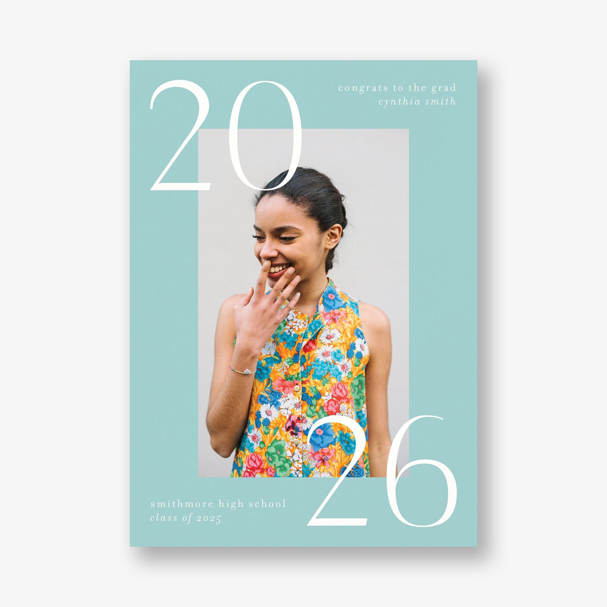 Big Bright Border Photo Graduation Announcement - Image 12