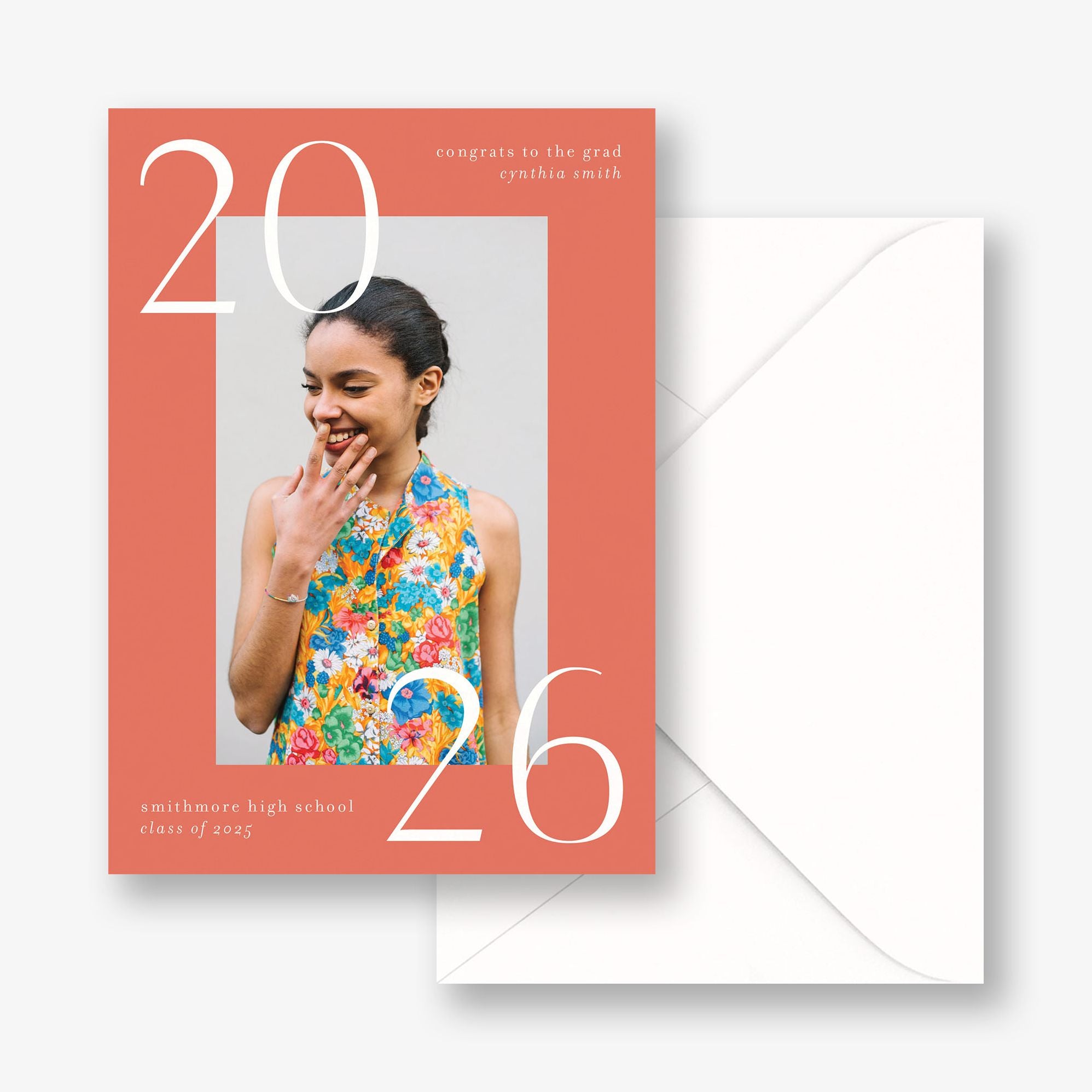 Big Bright Border Photo Graduation Announcement - Image 7