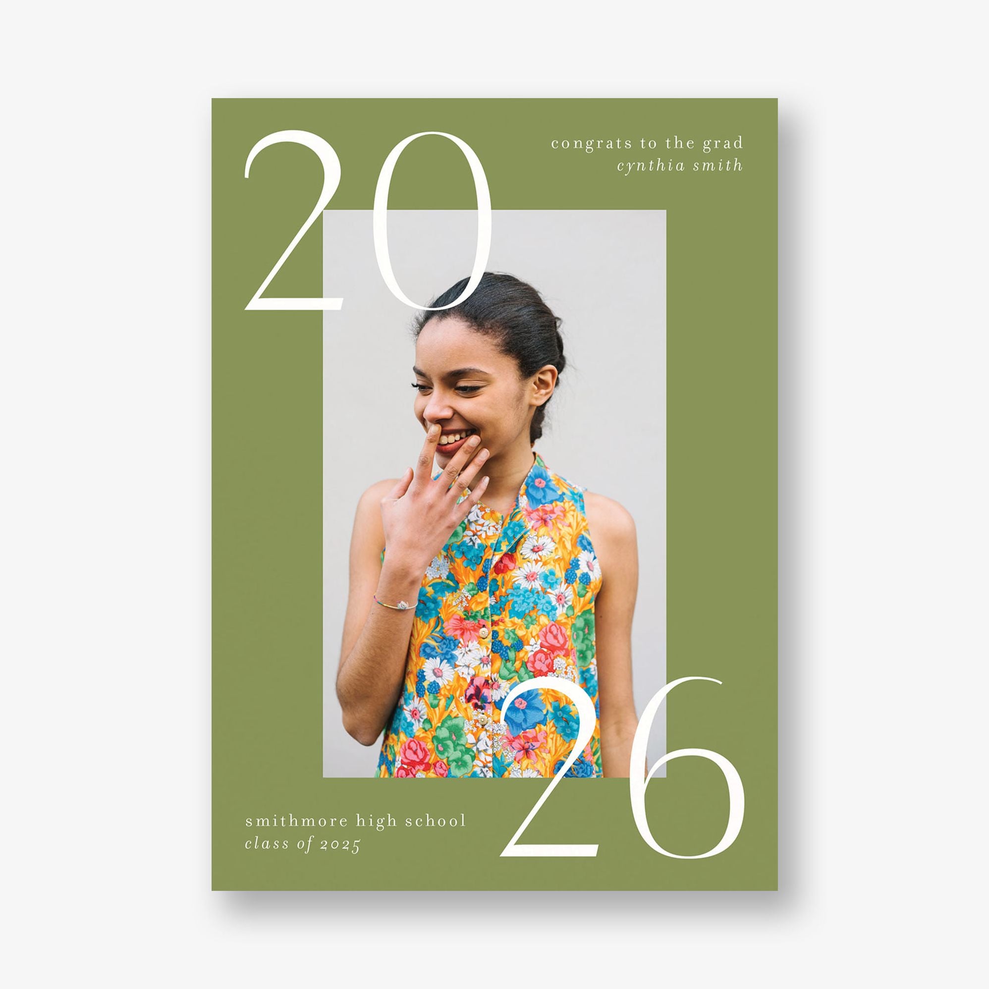 Big Bright Border Photo Graduation Announcement - Image 8
