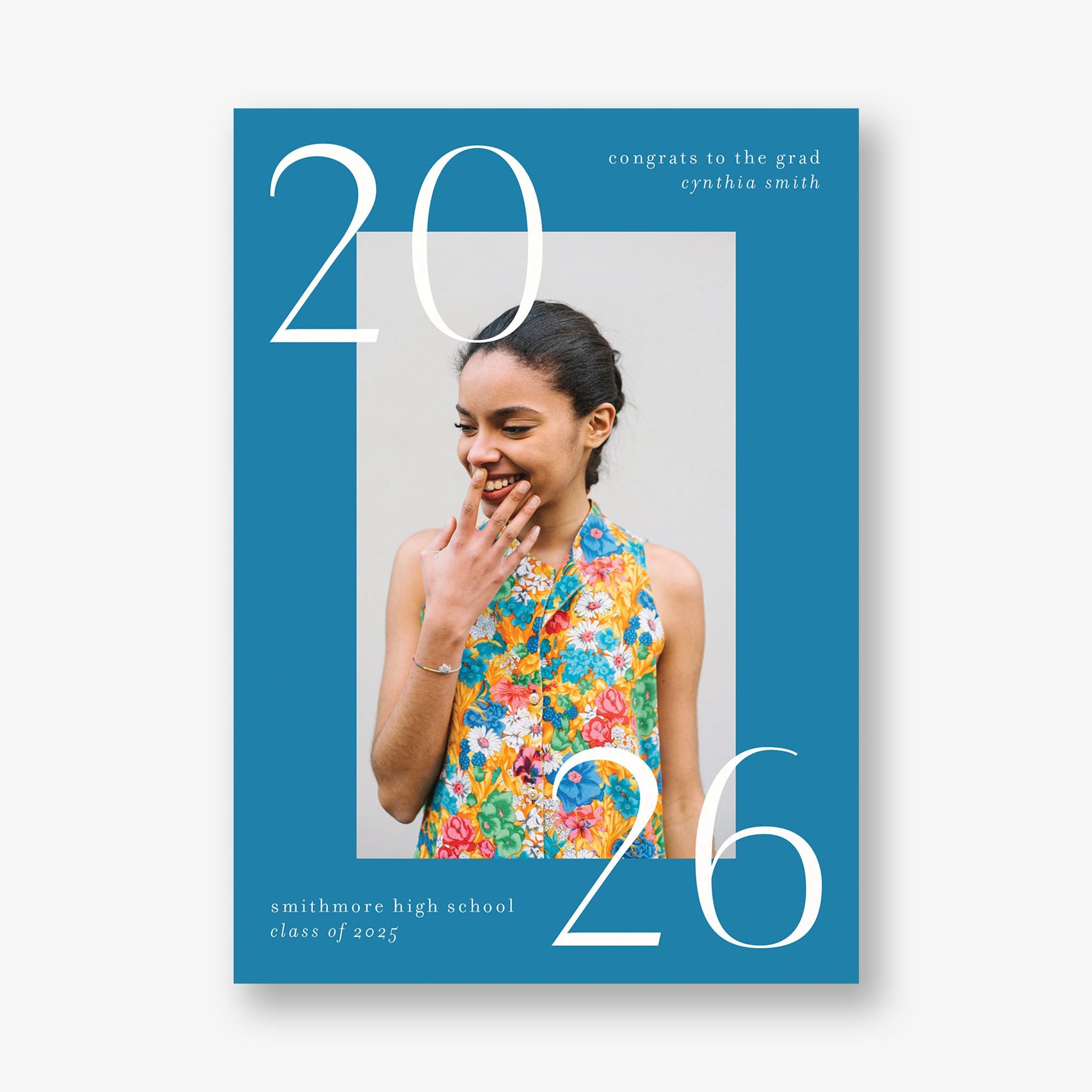 Big Bright Border Photo Graduation Announcement - Image 10