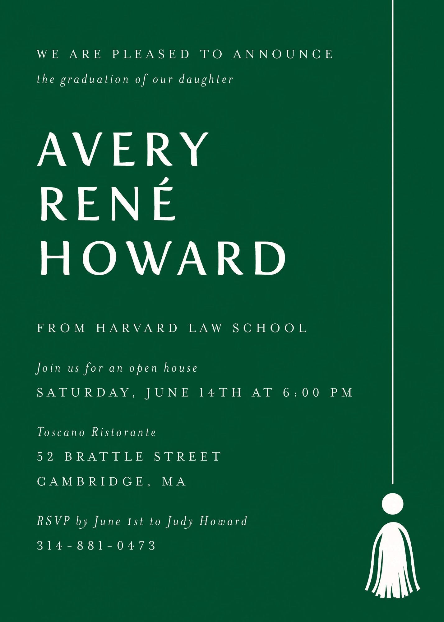 Tall Tassel Graduation Invitation - Image 4