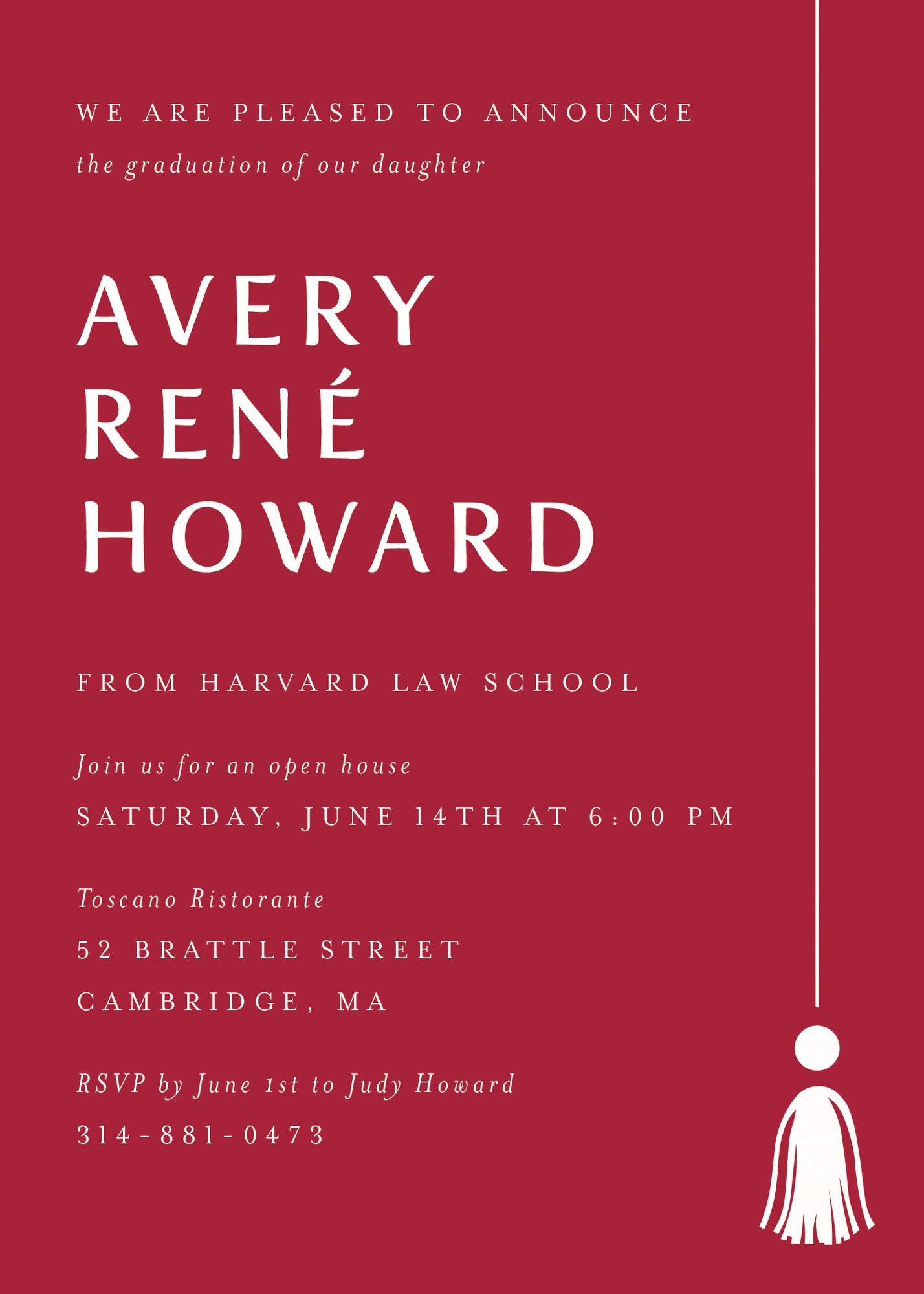 Tall Tassel Graduation Invitation - Image 5