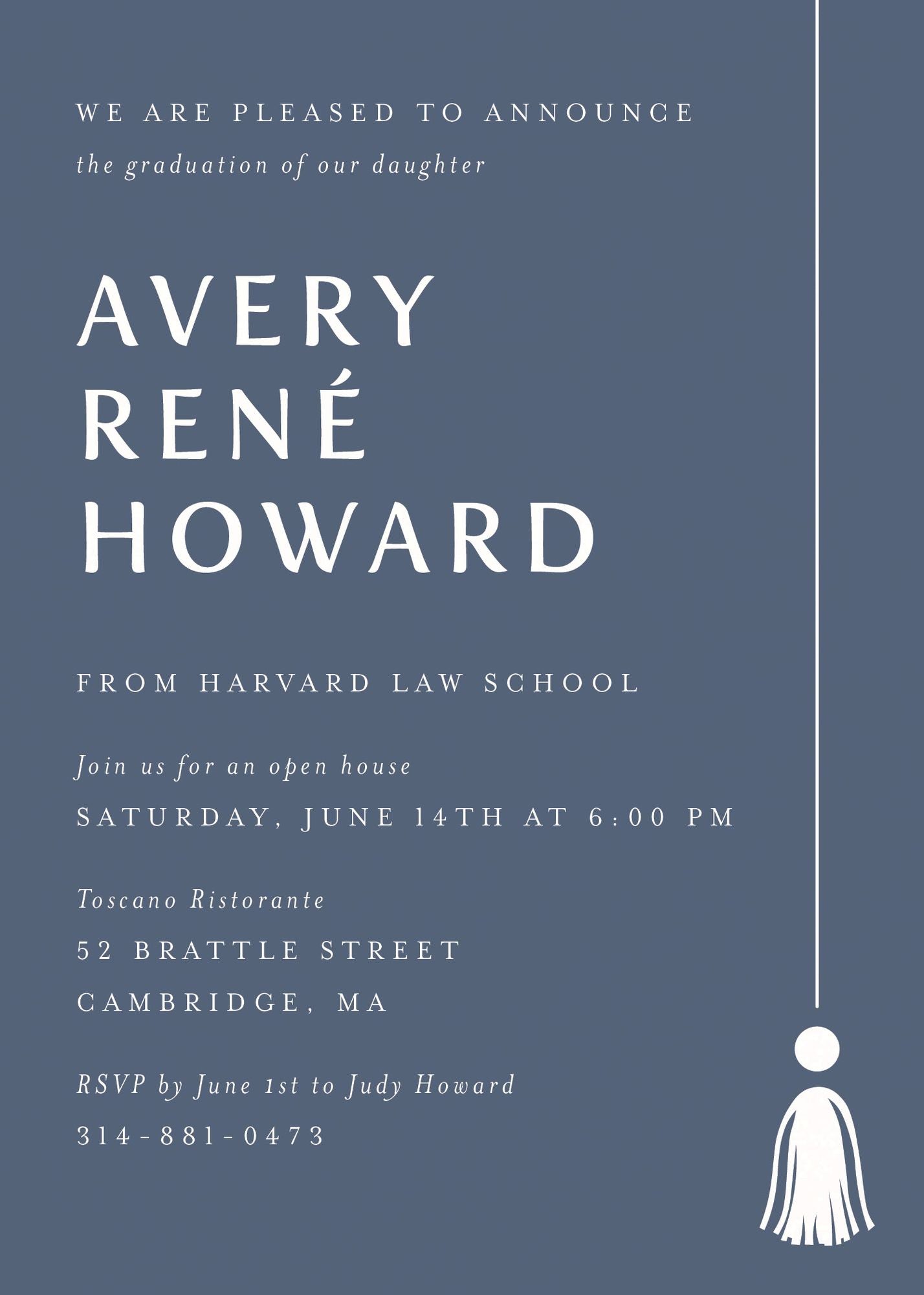 Tall Tassel Graduation Invitation - Image 6
