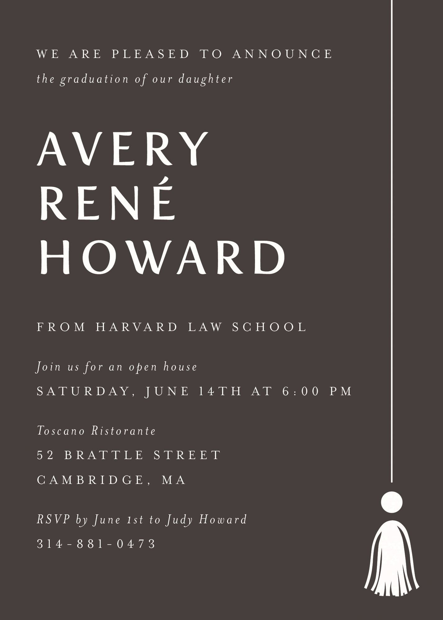 Tall Tassel Graduation Invitation - Image 7