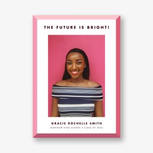 Mod Bevel Photo Graduation Announcement