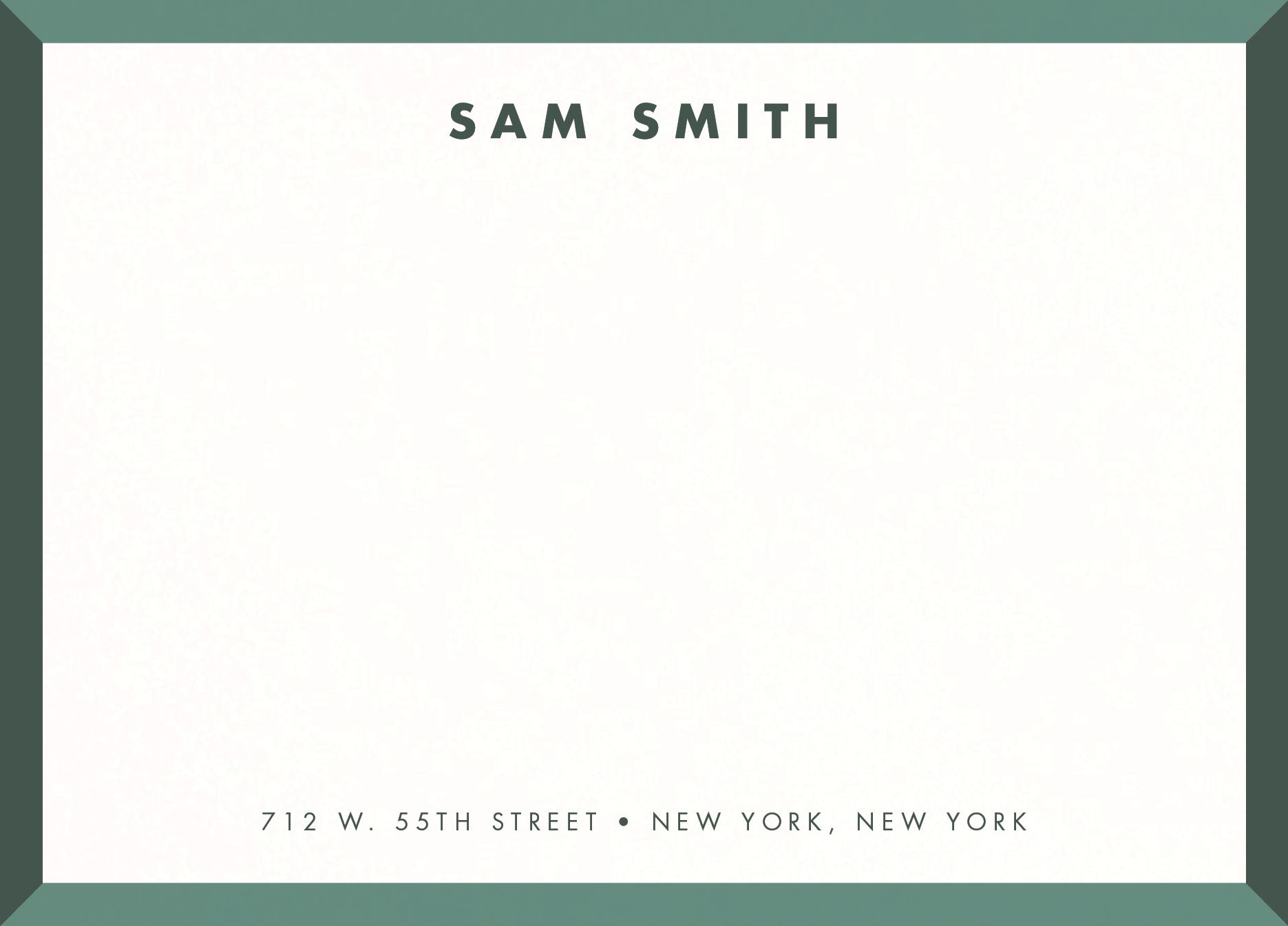 Mod Bevel Border Stationery - Image 4