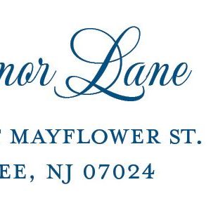 Blue Hydrangea Return Address Label