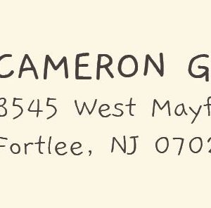 Big Pretzel Return Address Label
