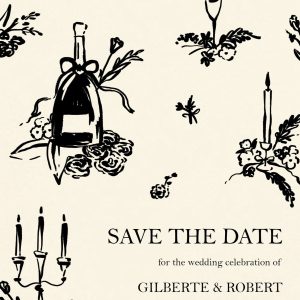 Toile de Love Save the Date