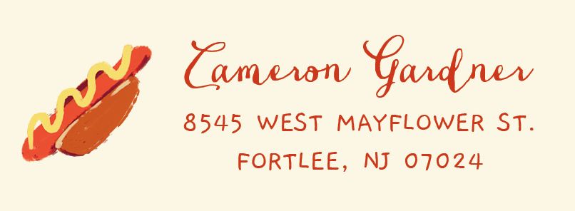 Picnic Return Address Label - Image 4