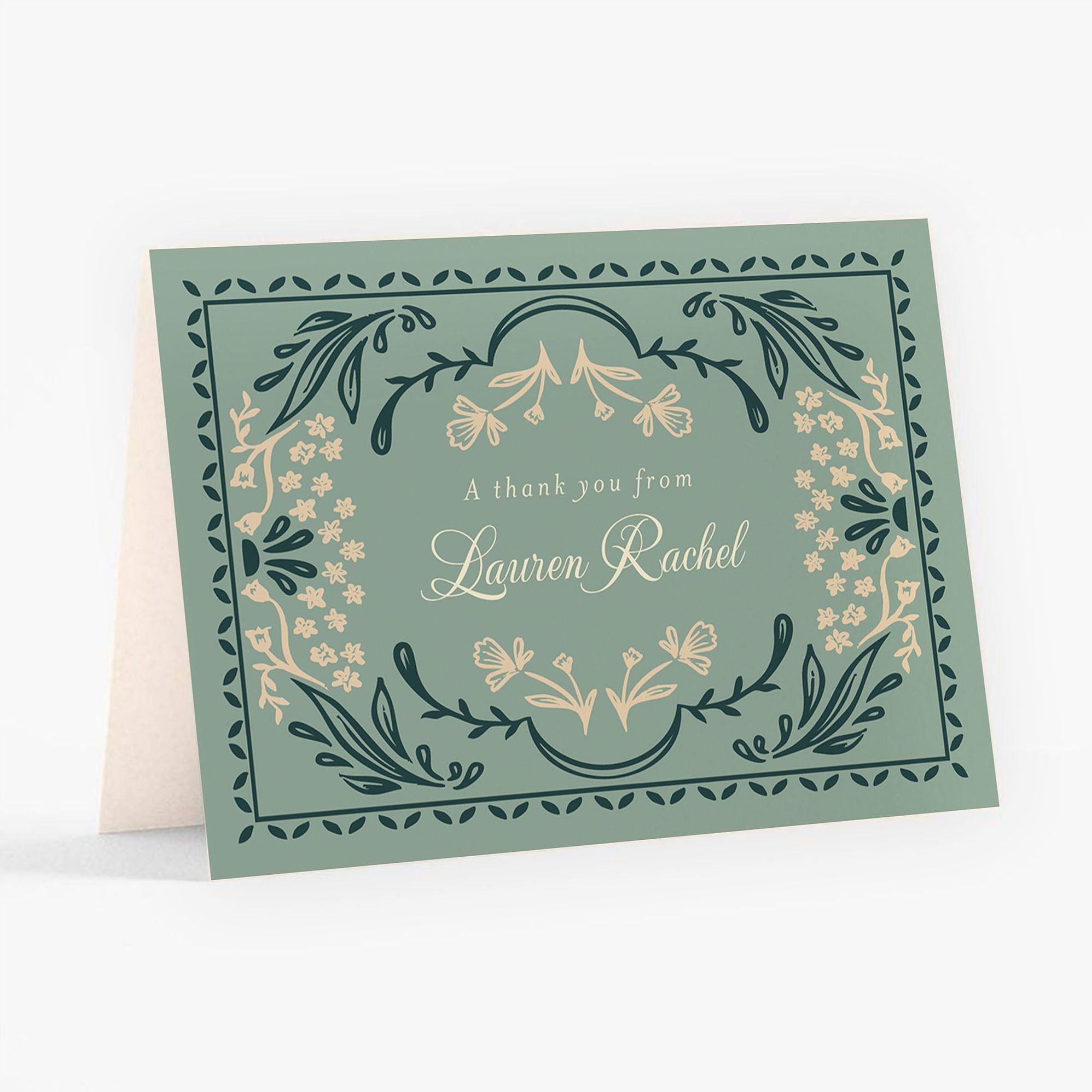 Folk Floral Bat Mitzvah Stationery - Image 4