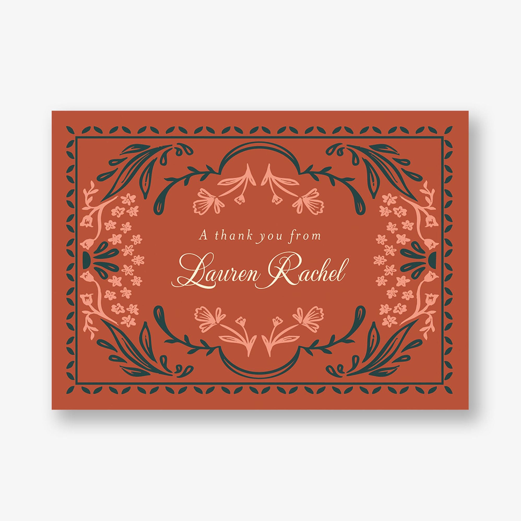 Folk Floral Bat Mitzvah Stationery - Image 5
