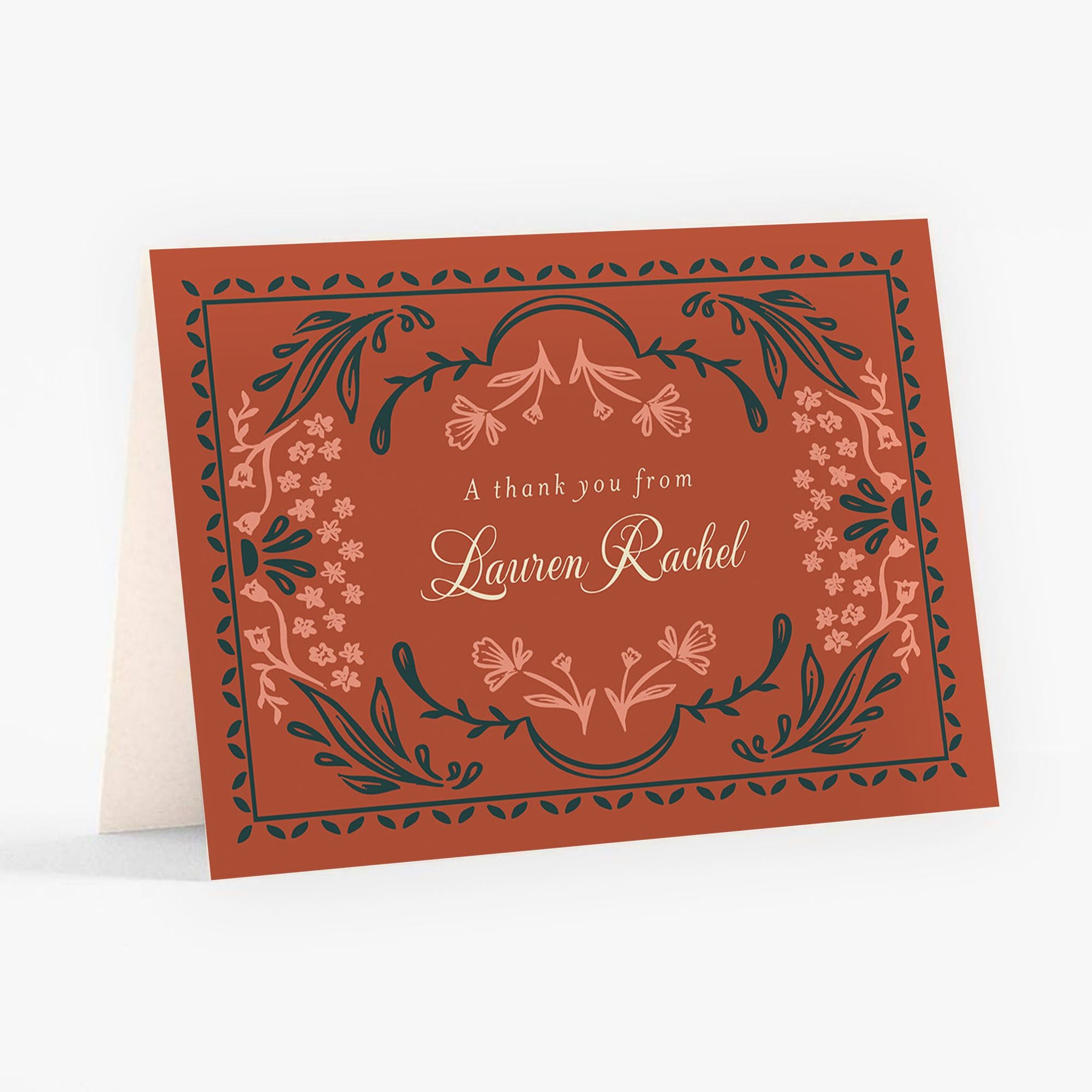 Folk Floral Bat Mitzvah Stationery - Image 6